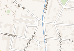 Jana Kamaráda v obci Čelákovice - mapa ulice
