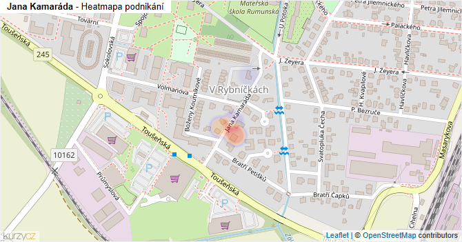 Jana Kamaráda - mapa podnikání