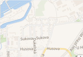 Kaplánkova v obci Čelákovice - mapa ulice