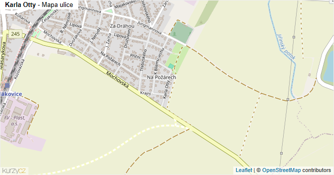 Karla Otty - mapa ulice