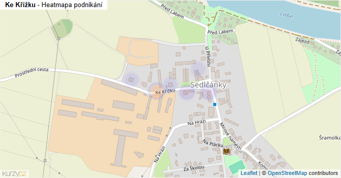 Ke Křížku - mapa podnikání