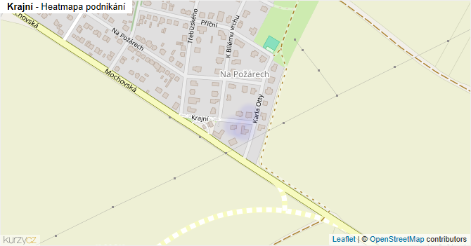 Krajní - mapa podnikání