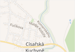 Matěje Koštíře v obci Čelákovice - mapa ulice