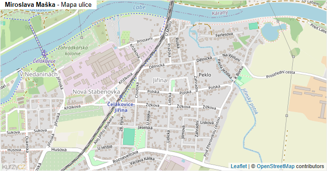 Miroslava Maška - mapa ulice