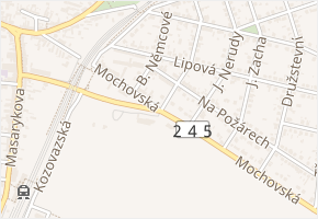 Mochovská v obci Čelákovice - mapa ulice