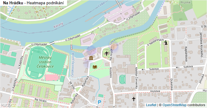 Na Hrádku - mapa podnikání