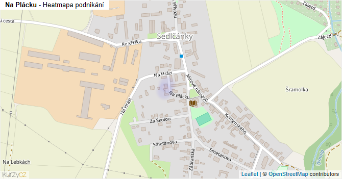 Na Plácku - mapa podnikání