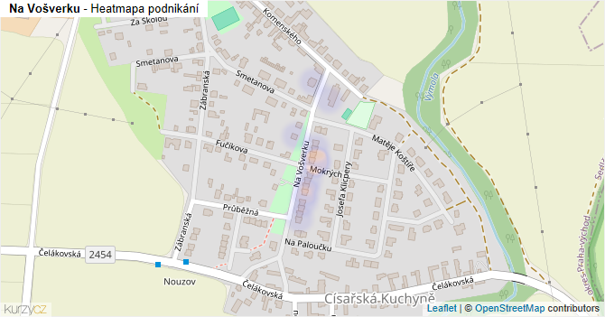 Na Vošverku - mapa podnikání