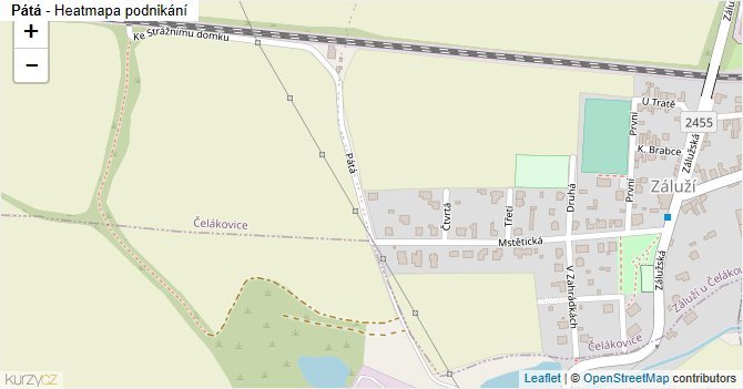 Pátá - mapa podnikání