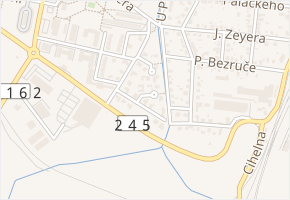 Pod Skalkou v obci Čelákovice - mapa ulice