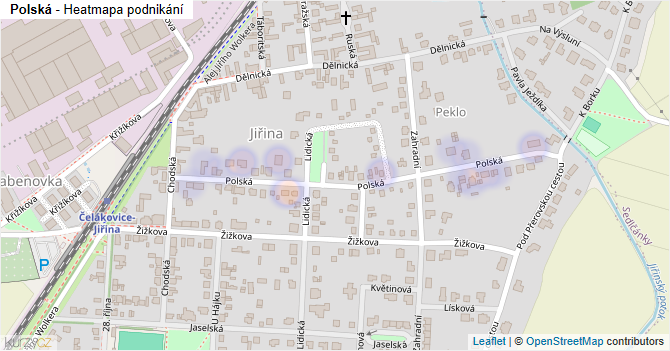 Polská - mapa podnikání