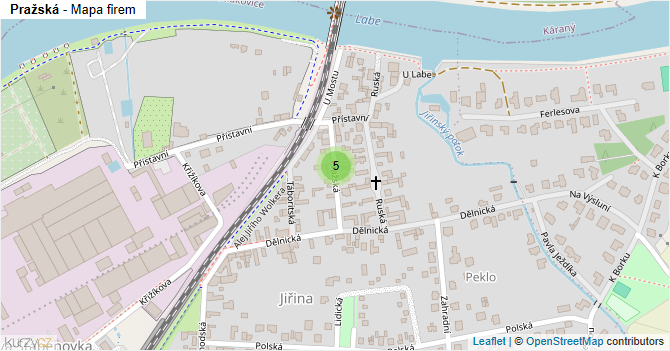 Pražská - mapa firem