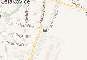 Před Labem v obci Čelákovice - mapa ulice