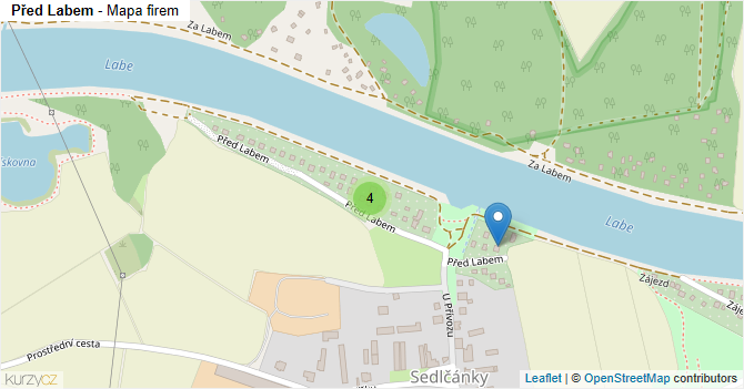 Před Labem - mapa firem