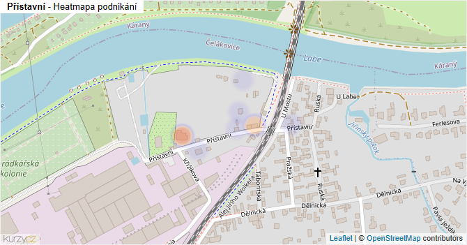 Přístavní - mapa podnikání