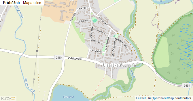 Průběžná - mapa ulice