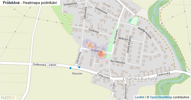 Průběžná - mapa podnikání