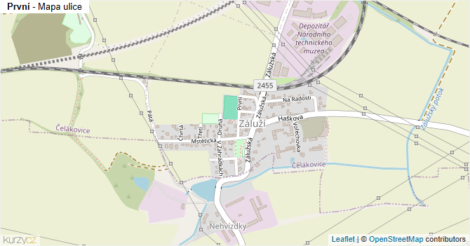 První - mapa ulice