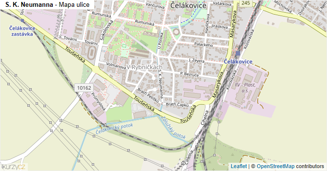 S. K. Neumanna - mapa ulice