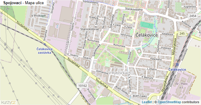 Spojovací - mapa ulice