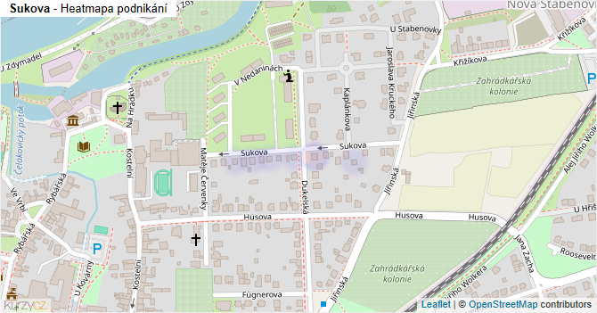 Sukova - mapa podnikání
