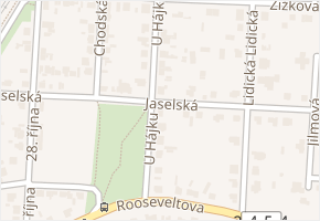 U Hájku v obci Čelákovice - mapa ulice