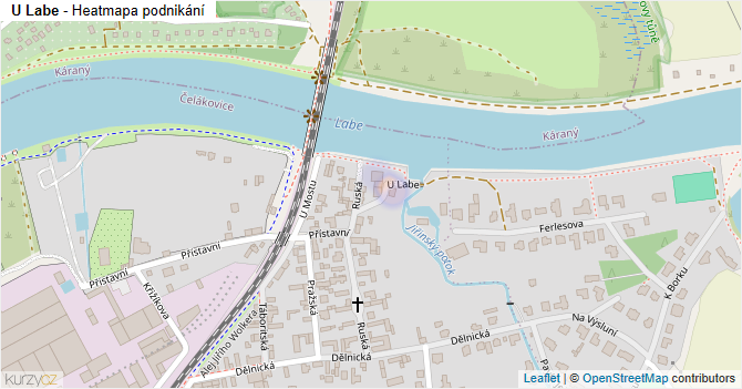 U Labe - mapa podnikání
