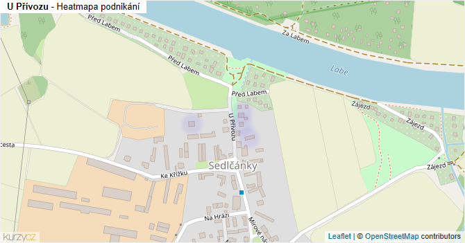 U Přívozu - mapa podnikání