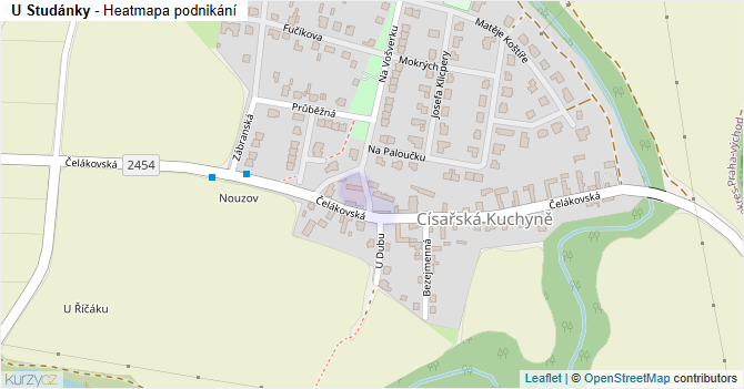 U Studánky - mapa podnikání