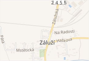 U Tratě v obci Čelákovice - mapa ulice