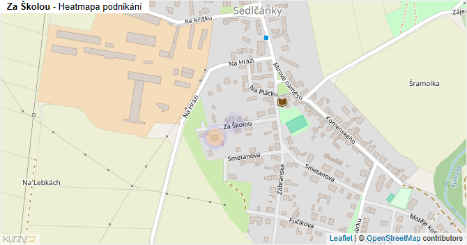 Za Školou - mapa podnikání
