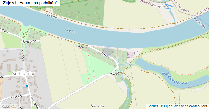 Zájezd - mapa podnikání
