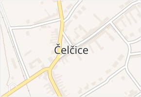 Čelčice v obci Čelčice - mapa části obce