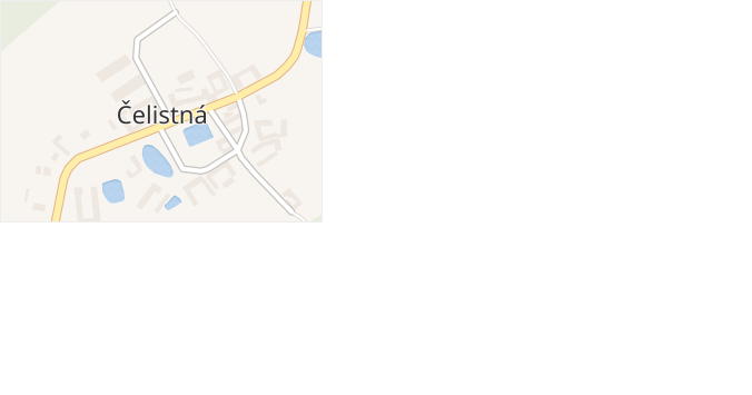 Čelistná v obci Čelistná - mapa části obce