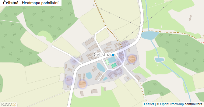 Čelistná - mapa podnikání