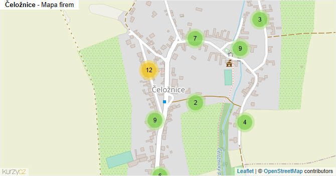 Čeložnice - mapa firem