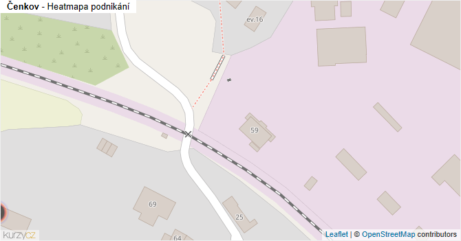 Čenkov - mapa podnikání