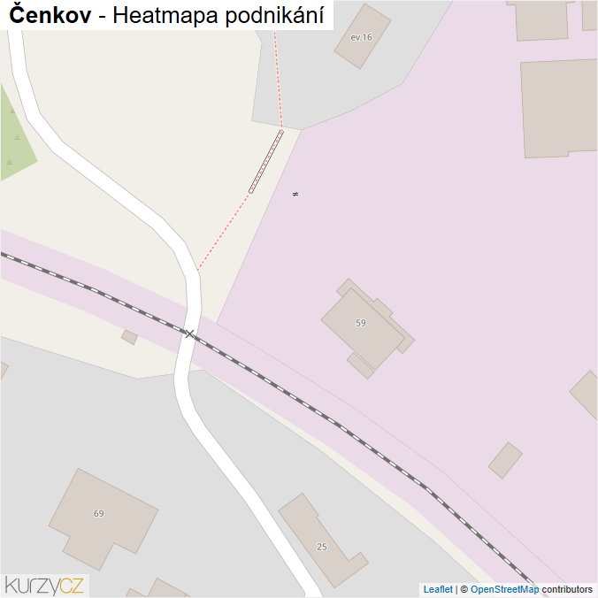 Mapa Čenkov - Firmy v obci.