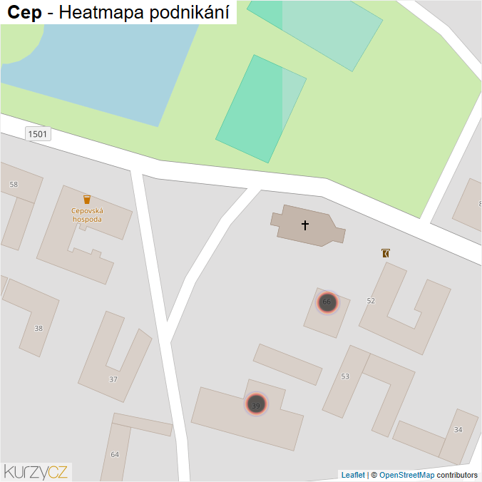 Mapa Cep - Firmy v obci.