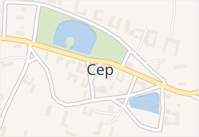 Cep v obci Cep - mapa části obce