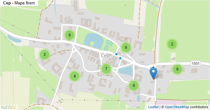 Cep - mapa firem