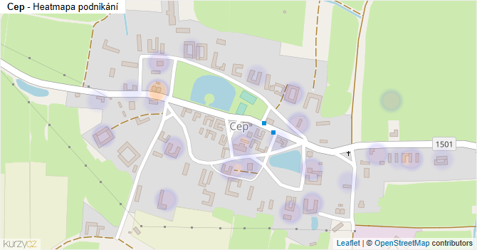Cep - mapa podnikání