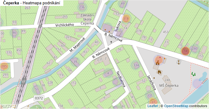 Čeperka - mapa podnikání