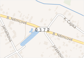 B. Němcové v obci Čeperka - mapa ulice