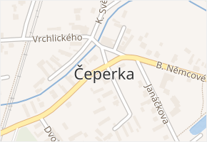 Čeperka v obci Čeperka - mapa části obce