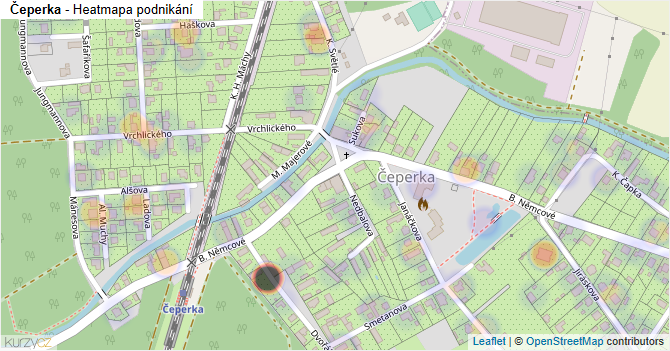 Čeperka - mapa podnikání
