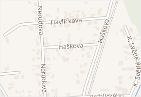 Haškova v obci Čeperka - mapa ulice