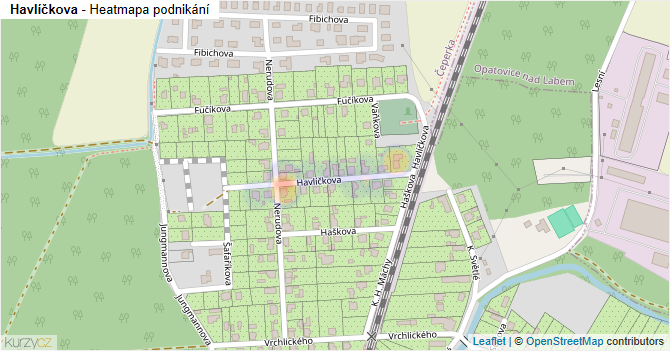 Havlíčkova - mapa podnikání
