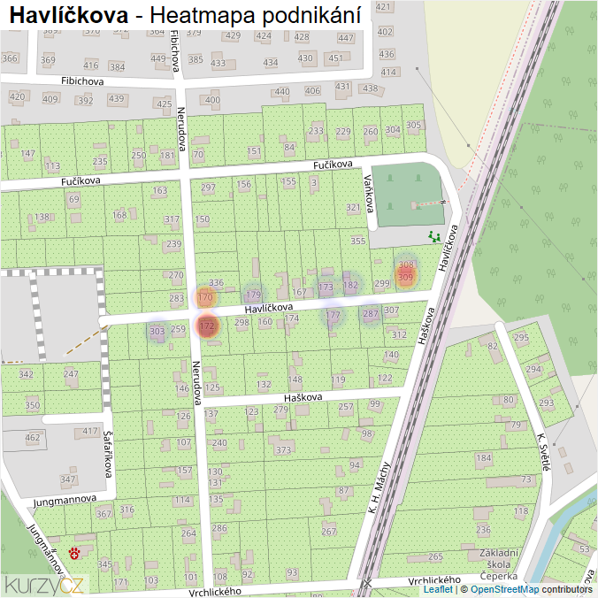 Mapa Havlíčkova - Firmy v ulici.