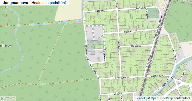 Jungmannova - mapa podnikání
